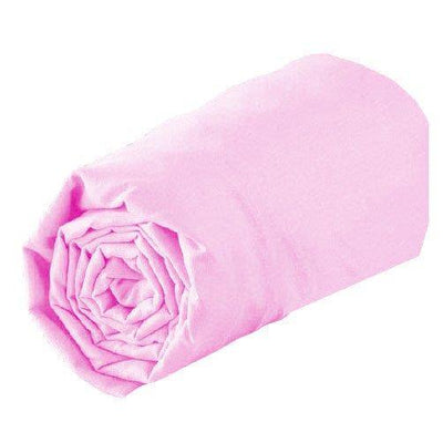 Prześcieradło z gumką SARAH, 90 x 190 cm, różowe