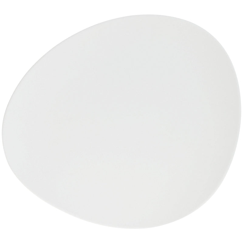 Talerz płaski GALET, 33 cm, kolor biały