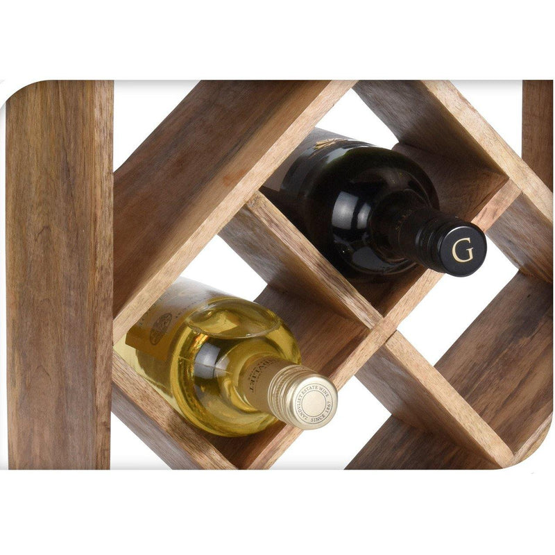 Stojak na wino, 33x15 cm, drewniany