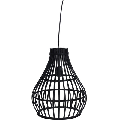 Lampa sufitowa BAMBOO, 32x39 cm, kolor czarny