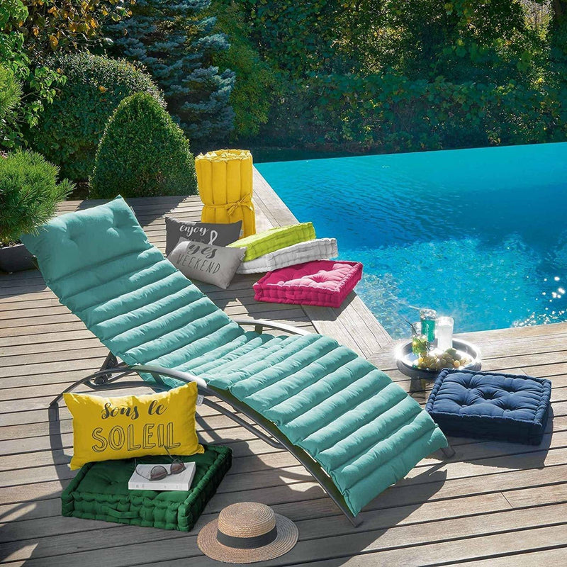 Poduszka na leżak ogrodowy PACIFIQUE, 60 x 180 cm, kolor szary