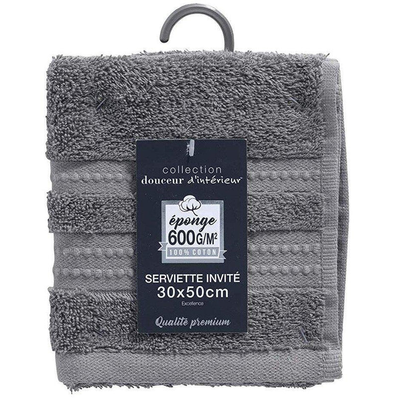 Ręcznik łazienkowy EXCELLENCE, 30 x 50 cm, kolor szary