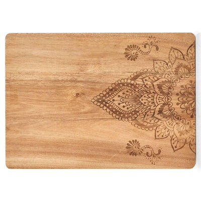Deska kuchenna z nadrukiem, 40 x 29 cm, drewno akacjowe, ZELLER