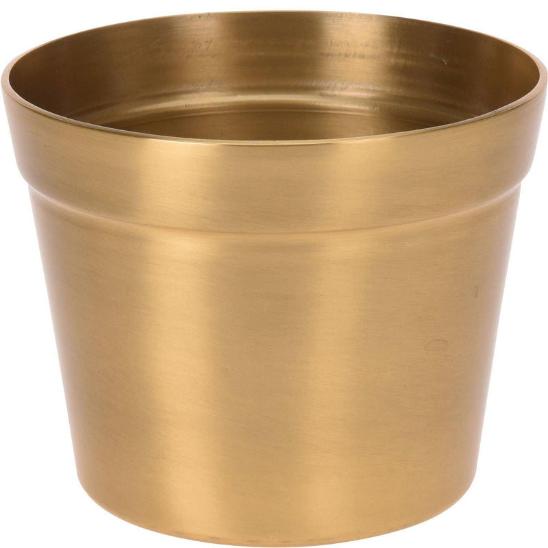 Osłonka na doniczkę złota, Ø 13 cm, aluminium
