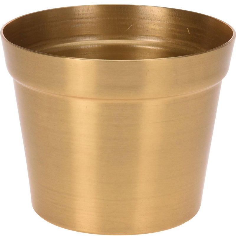 Osłonka na doniczkę złota, Ø 14 cm, aluminium