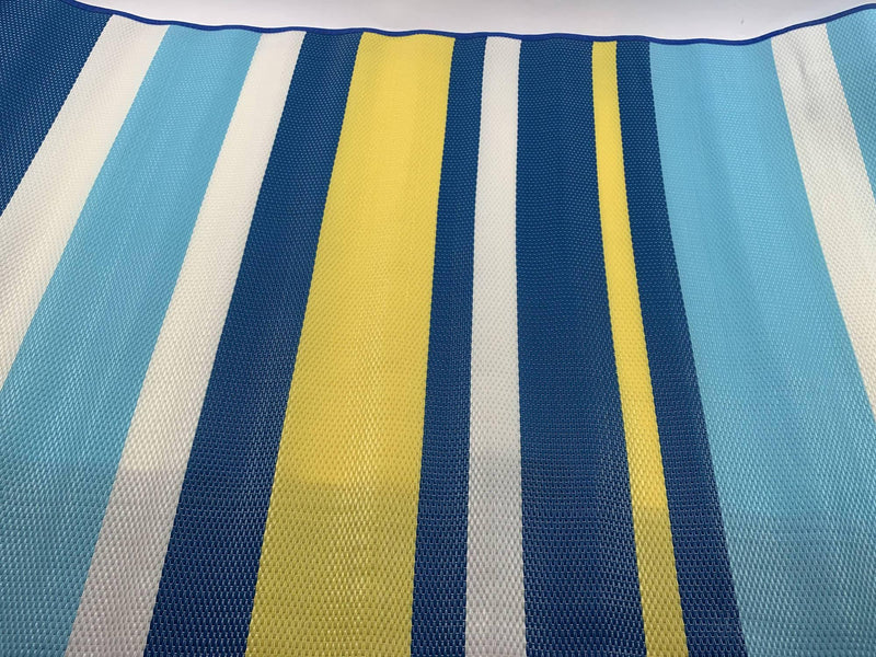 Mata plażowa rolowana, 180 x 75 cm, niebieska