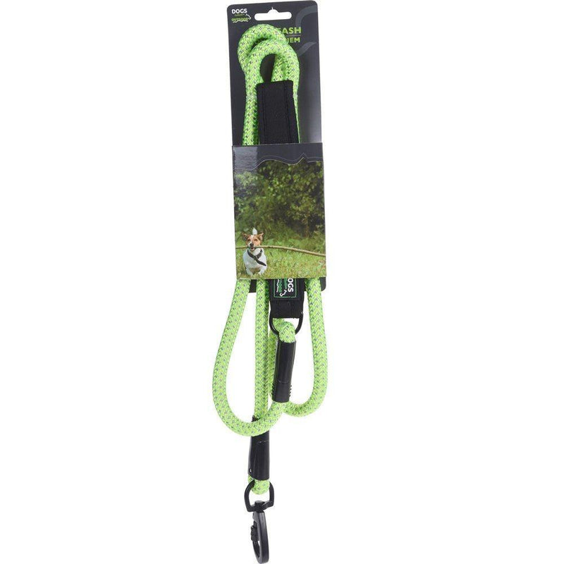 Smycz dla psa neonowa, 180 cm, kolor zielony