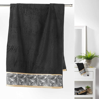 Ręcznik kąpielowy ORBELLA, 90 x 150 cm, kolor czarny