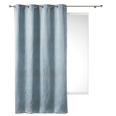 Zasłona okienna LEXI, 140 x 260 cm, niebieska