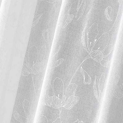 Firana okienna na przelotkach MAGNOLIA, 140 x 240 cm, biała