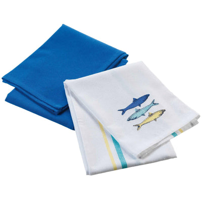 Ręczniki kuchenne BLUE LAGOON, 50 x 70 cm, 2 kolory w komplecie