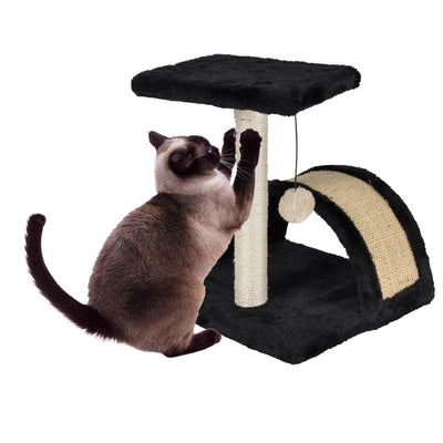 Drapak dla kota z platformą i pomponem, 38 cm