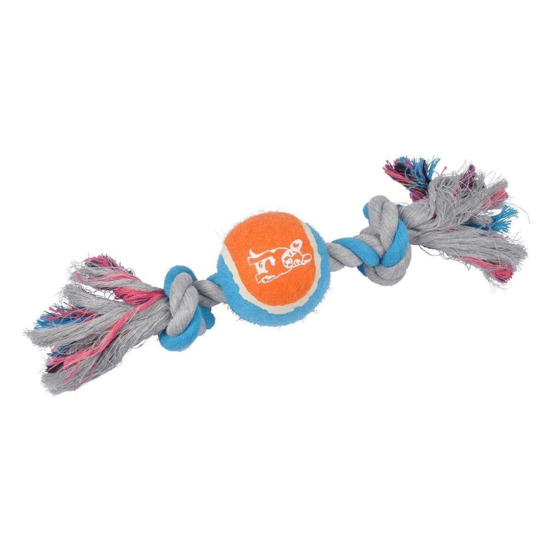 Zabawka dla psa, sznur z piłką tenisową, 30 cm 