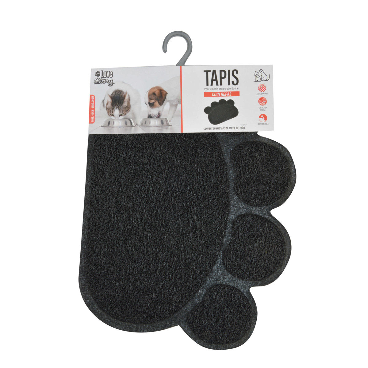 Wielofunkcyjna mata przed kuwetę dla kota, 30 x 40 cm