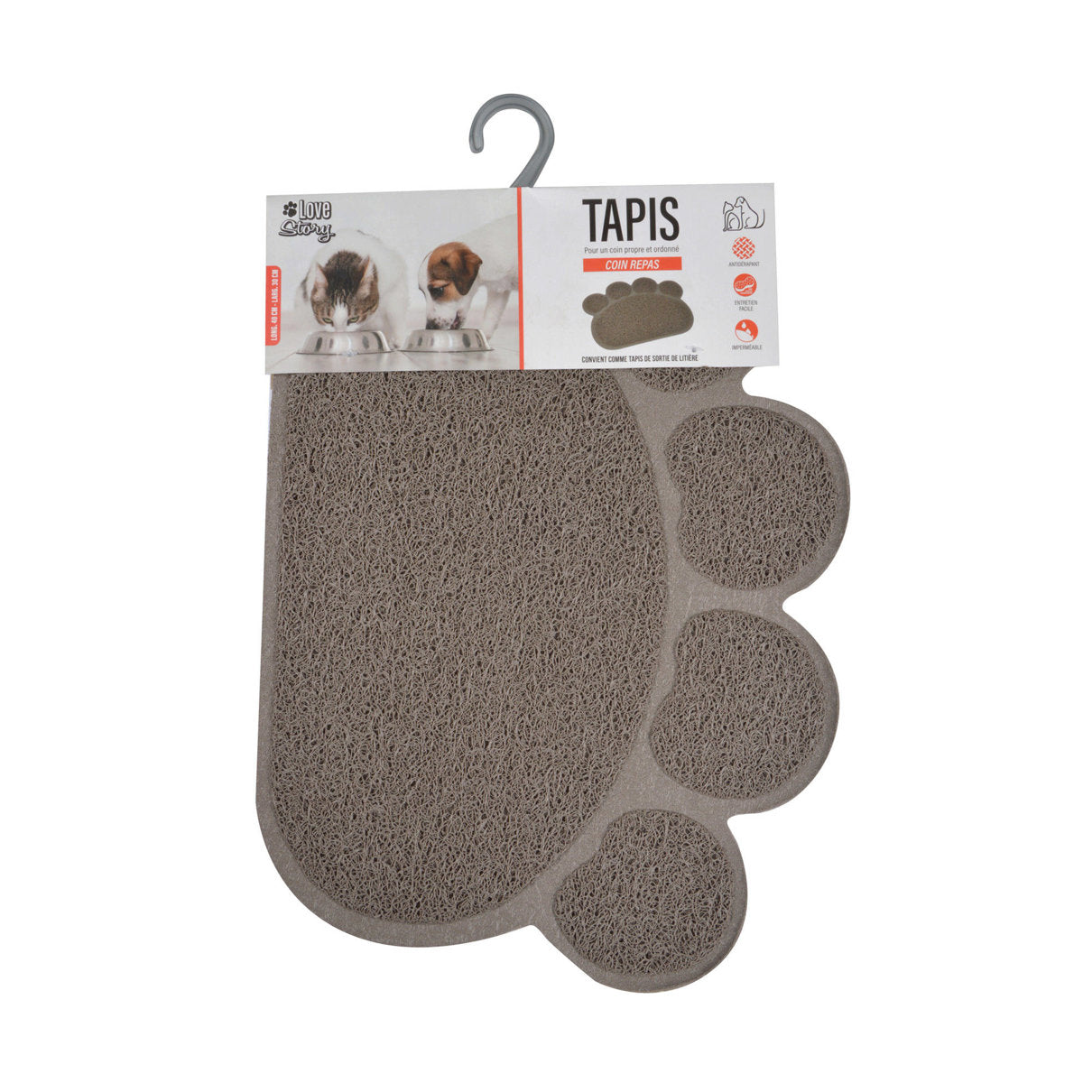 Wielofunkcyjna mata przed kuwetę dla kota, 30 x 40 cm