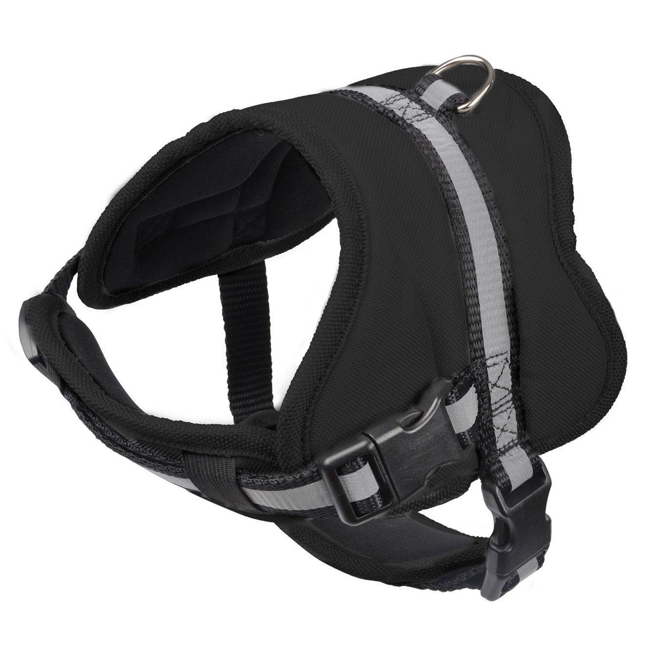 Szelki dla psa regulowane, 33-45 cm, czarne