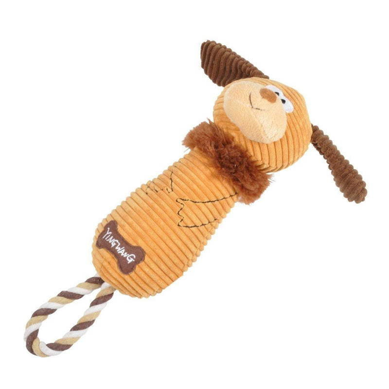 Zabawka dla psa z uchwytem, 34 cm, brązowa