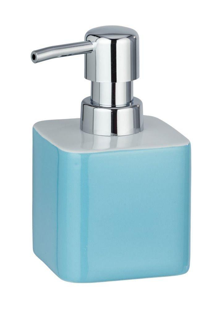 Dozownik na mydło w płynie ELMO, 8,5 x 7,5 x 13 cm, niebieski, WENKO