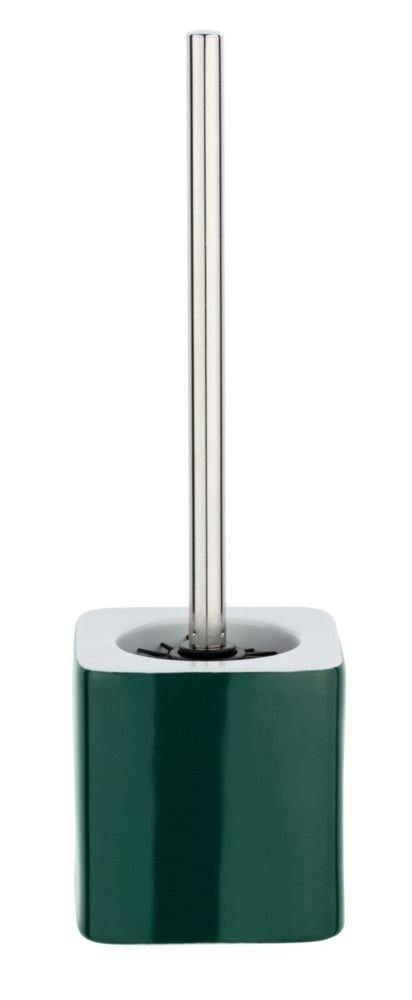 Szczotka do wc ze stojakiem ELMO, 39,5 cm, zielona, WENKO