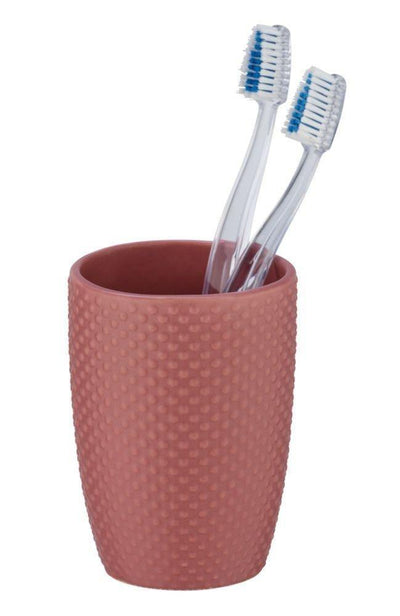 Pojemnik ceramiczny na szczoteczki do zębów, dekoracyjny kubek łazienkowy - WENKO