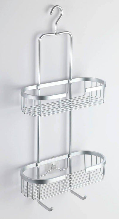 Półka łazienkowa dwupoziomowa CADDY GOMO z aluminium, Wenko