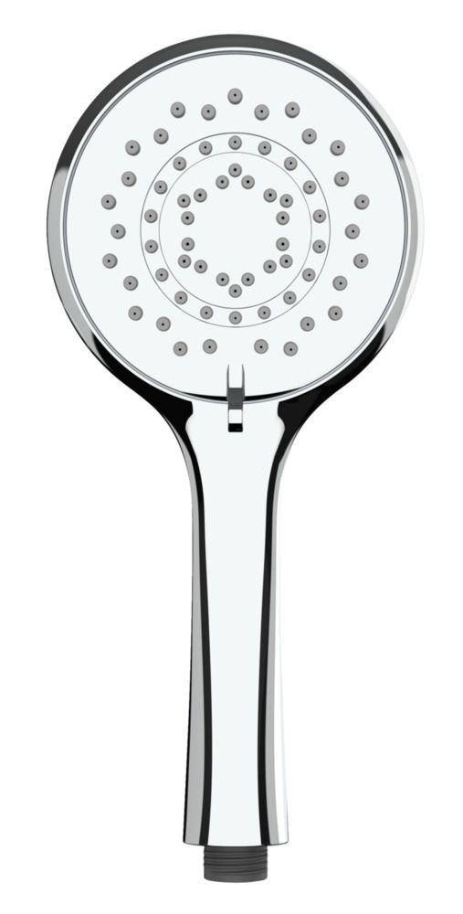 Słuchawka prysznicowa z funkcją oszczędzania wody, Ø 11 cm, 5 strumieni, srebrna, WENKO
