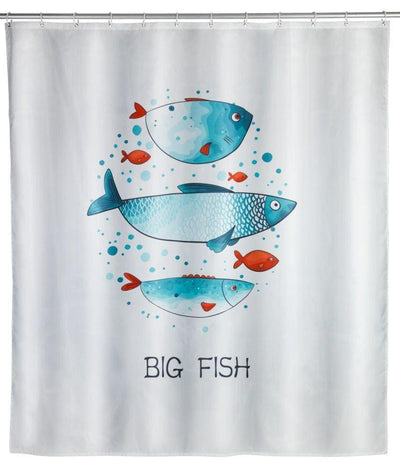 Zasłona prysznicowa BIG FISH, poliestrowa, WENKO