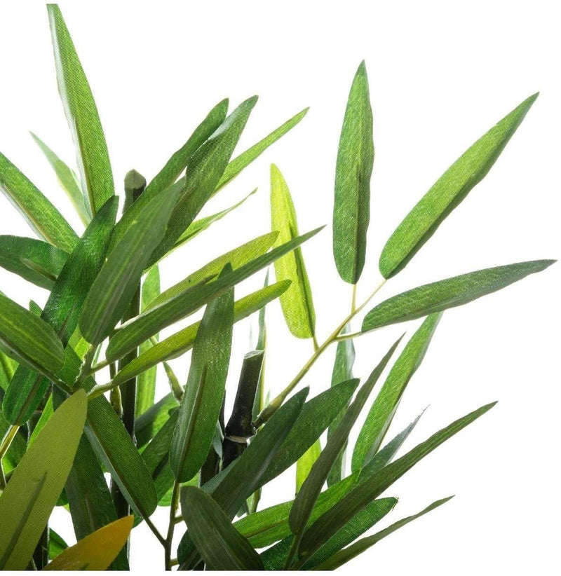 Sztuczna roślina ozdobna BAMBUS, 26 cm, czarna doniczka