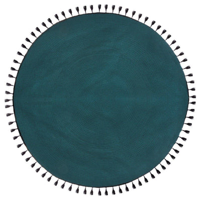 Dywan okrągły z frędzlami, bawełna, Ø 120 cm