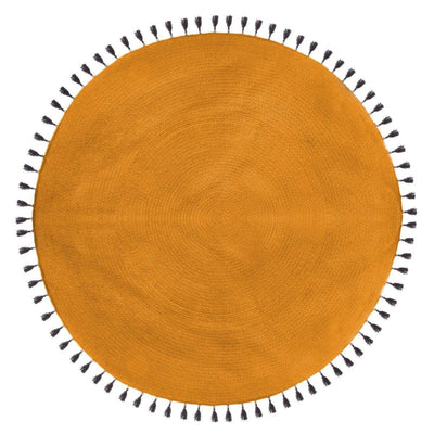 Dywan okrągły z frędzlami, bawełna, Ø 120 cm