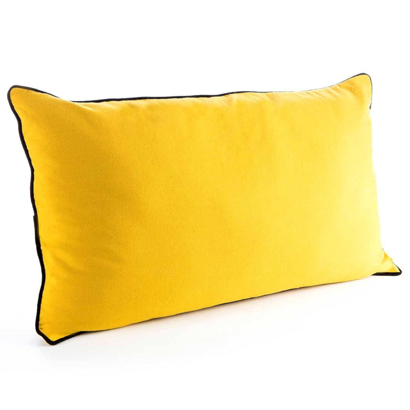 Poduszka dekoracyjna EVASION, bawełna, 75 x 45 cm, żółta