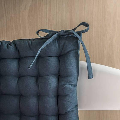 Poduszka na krzesło TROPIK SUMMER, bawełna, 40 x 40 cm, granatowa