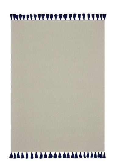 Dywan do salonu ATMOSPHERE, 120 x 170 cm, biały z frędzlami