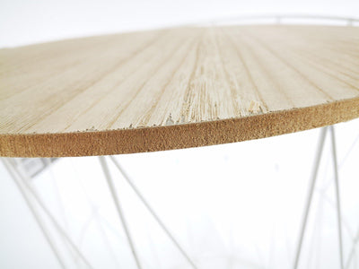 OUTLET Stolik kawowy wielofunkcyjny z drewnianym blatem, atrakcyjny mebel z funkcją przechowywania