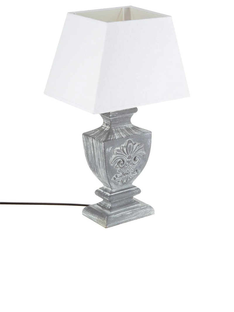 OUTLET - Lampa stołowa PATINE, 53 cm, szara
