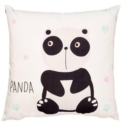 Poduszka ozdobna dla dzieci z nadrukiem pandy, 45 x 40 cm