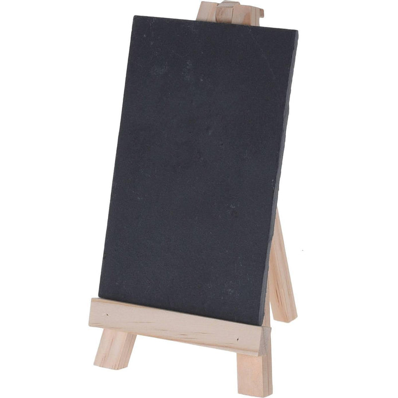Tablica kredowa na drewnianym stojaku, 20 x 11 cm