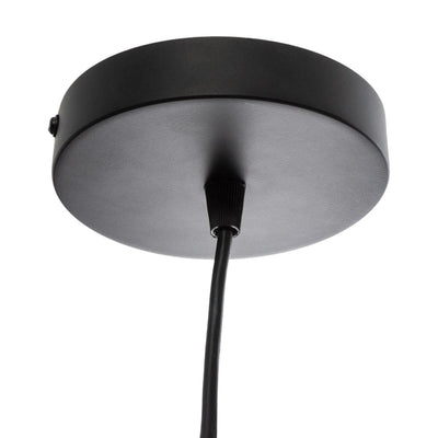 Lampa wisząca z czarnym kloszem, metalowa, Ø 40 cm