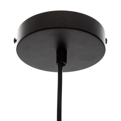 Lampa wisząca z tkaniny i metalu, Ø 45 cm, antracytowy