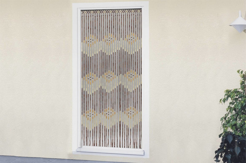 Zasłona na drzwi z drewnianych koralików, 90 x 200 cm, WENKO