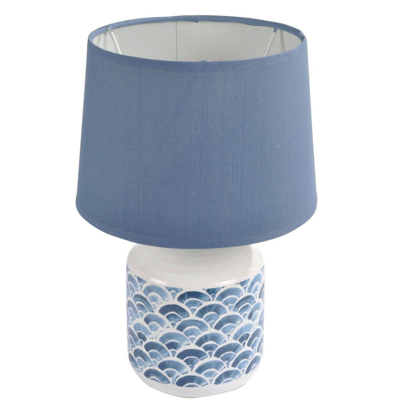 Ceramiczna lampa stołowa WAVE BLUE, 30 cm