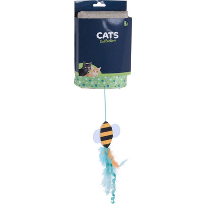 Zabawka dla kota Worek z pszczółką, zielony