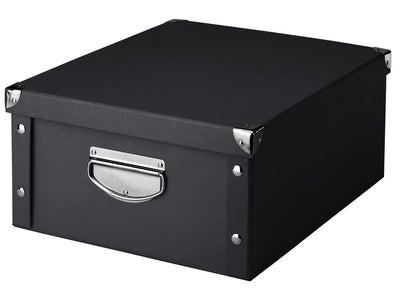 OUTLET Pudełko do przechowywania, 40x33x17 cm, kolor czarny, ZELLER