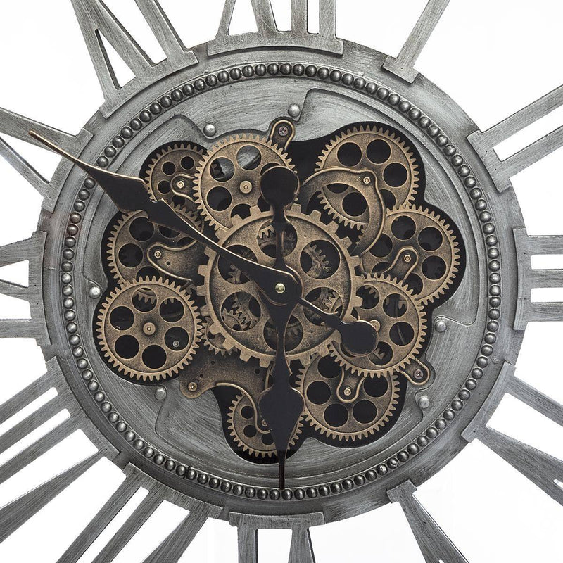 Zegar ścienny MECA, metalowy, 80 x 80 cm