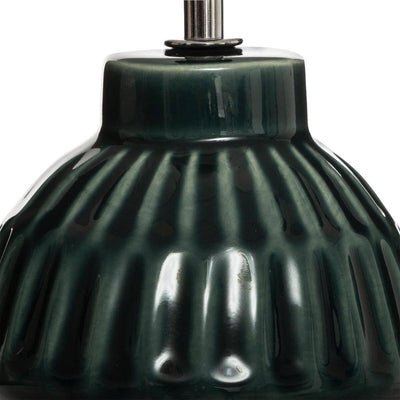 Lampka nocna ceramiczna PATY, Ø 18 cm, zielona