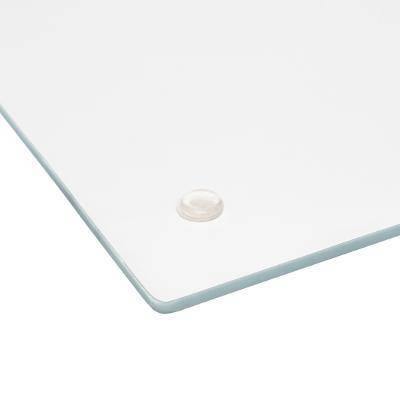 Deska do krojenia, szklana z marmurowym wzorem, biała, 30 x 40 cm