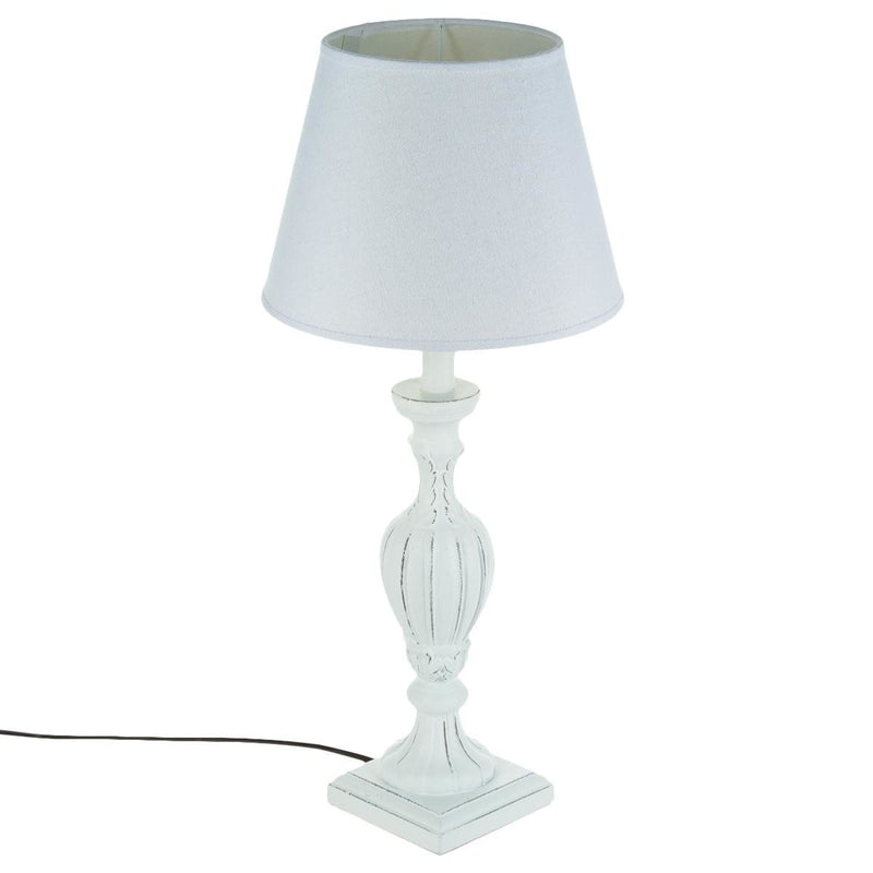 OUTLET Lampa stołowa PATINE BLANC bez abażura, h-55 cm