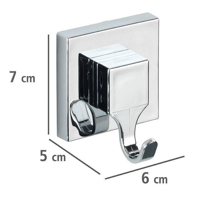 Wieszaki na przyssawki QUADRO, Vacuum-Loc, zestaw 4 sztuk, WENKO