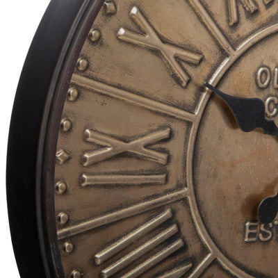 Duży zegar ścienny z metalu, Ø 60 cm