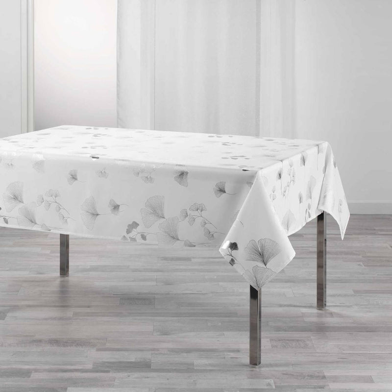 Obrus na stół prostokątny BLOOMY, 150 x 240 cm, biały